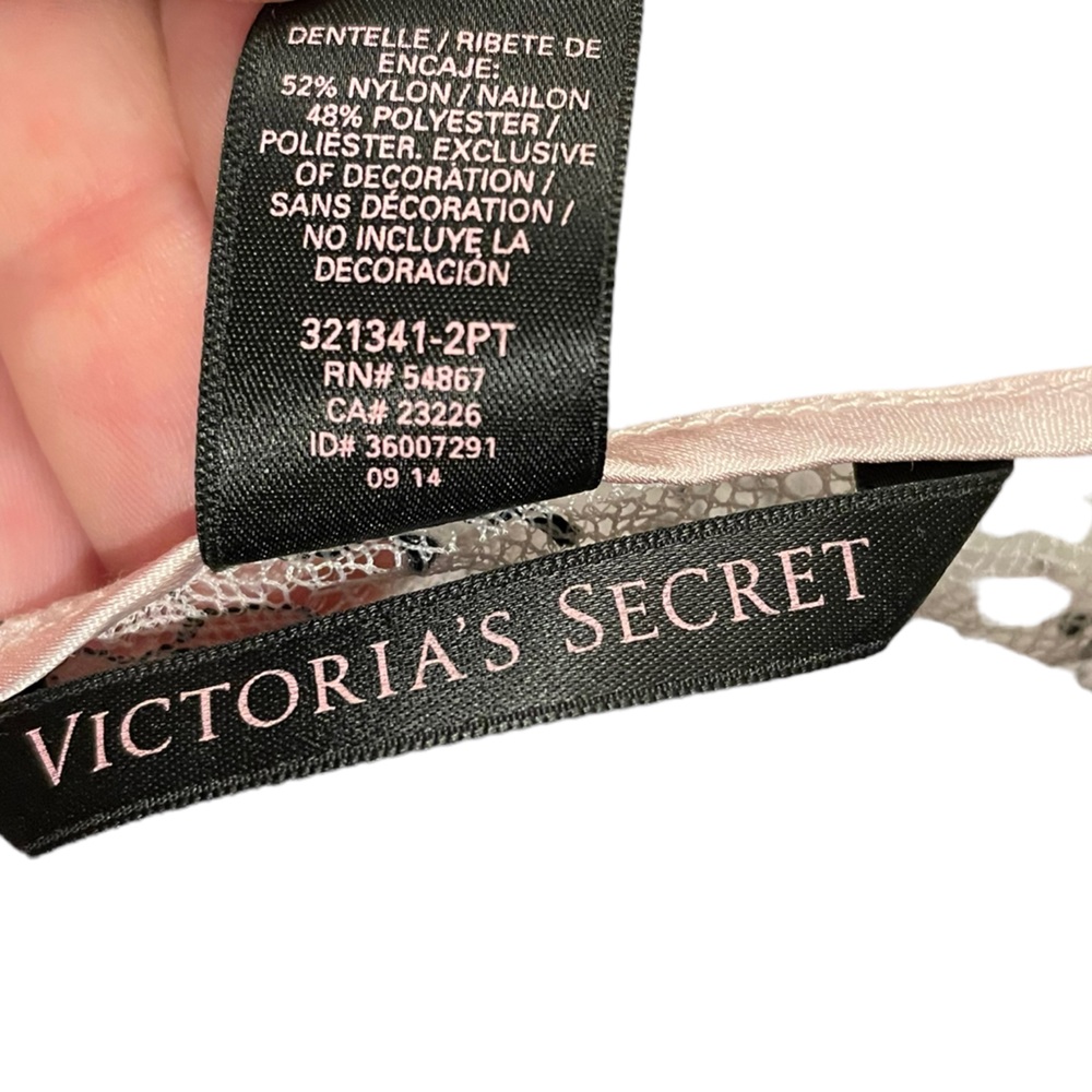 Victoria’s Secret Pink Whimsygoth Barbie Sultry Retro Coquette Lace Lingerie Top - Picture 9 of 10